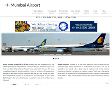 Tablet Screenshot of mumbaiairport.com